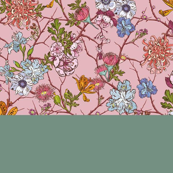 Gavepapir Rosegarden Green 55 cm