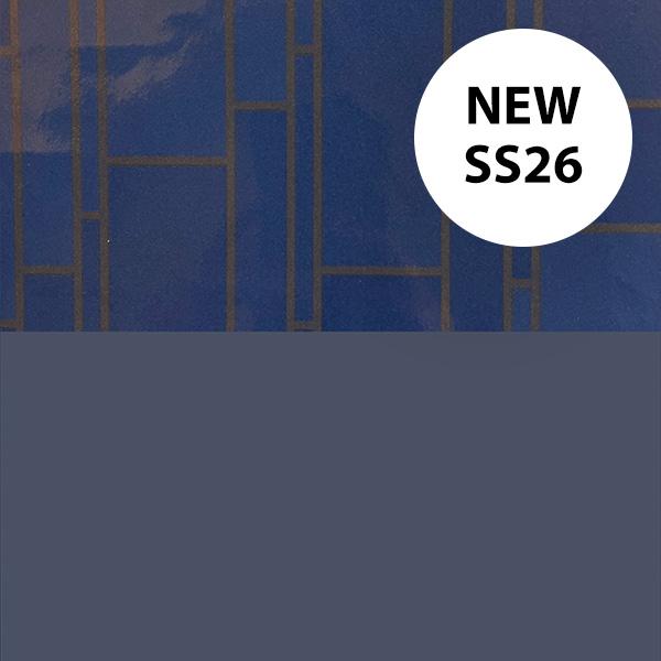 Wrapping paper 3713 Glazed Tile Blue