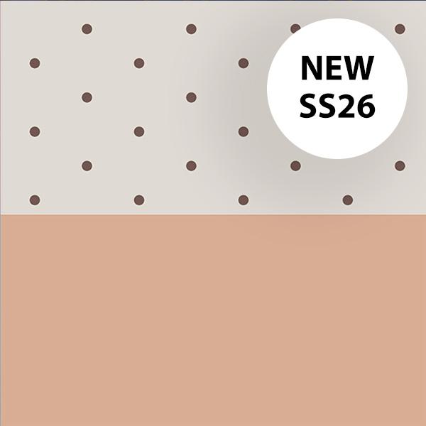 Wrapping paper 3718 Polka Dot Coffee Cream 55 cm