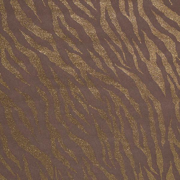 Julepapir 55 Brown Gold Zebra