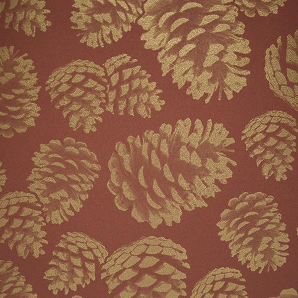 Julepapir 6299 Brown Gold Pine Cone