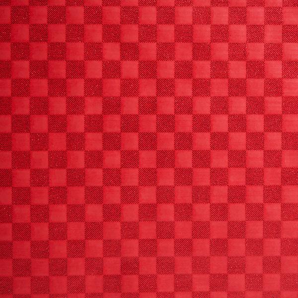 Julepapir 6352 Red Chess Glitter