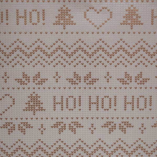 Julepapir 6359 White Copper Ho Ho Ho 