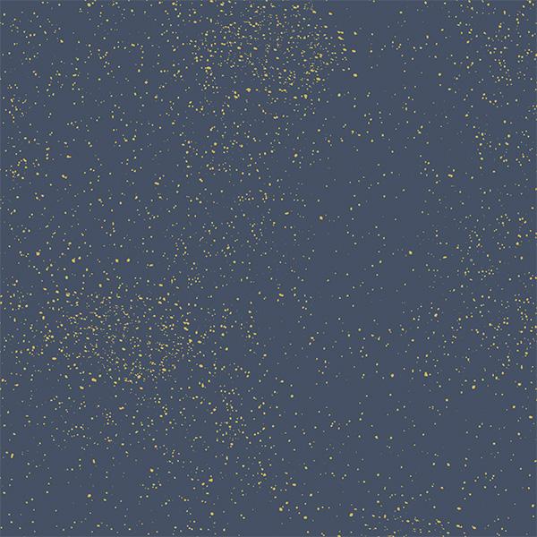 Julepapir 6411 Blue Golden Star Cluster