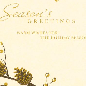 Julepapir 6493 Christmas branch beige 55 cm x 100 m