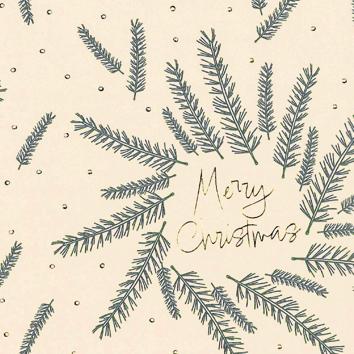 Julepapir 6496 Christmas wreath dusty green 55 cm x 100 m 