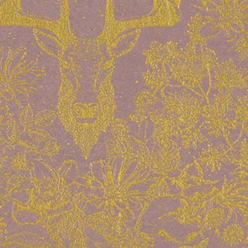 Julepapir 6497 Golden Deer Antique Rose 55 cm x 100 m 