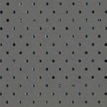 Julegavepapir 6506 Dot Merry Christmas dark grey 55 cm x 100 m 