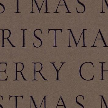 Julepapir 6516 Slender Merry Christmas coffee 55 cm x 100 m