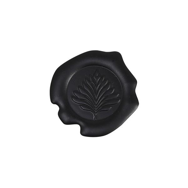 Forseglingsettiket Leafs mat black