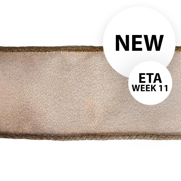 Organza ribbon Chocolate 40mm x 45m