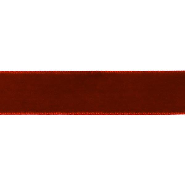 Velourbånd 6mm Red 90m