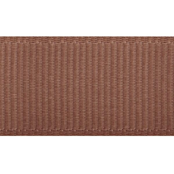 Ribbet bånd 15mm x 90m Truffle Brown