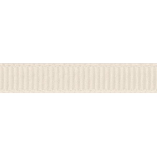 Silkebånd ribbet 6mm 90m Antique White