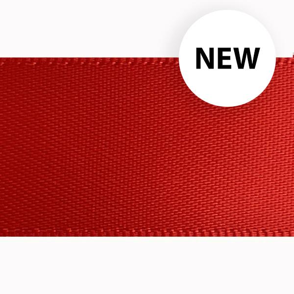 Satin ribbon 18 mm 90m. Poppy Rose