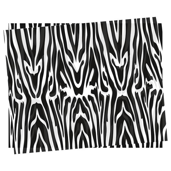 Silkepapir Zebra black 50x75cm 480 ark