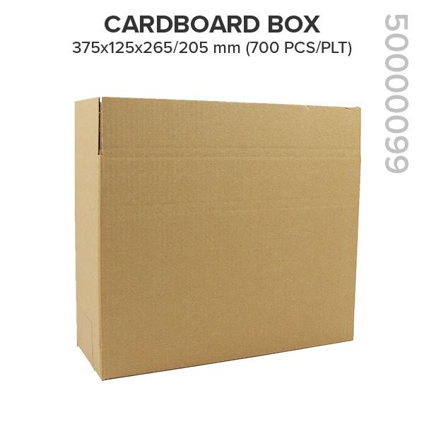 Cardboard box 50000099 375x125x265/205 m