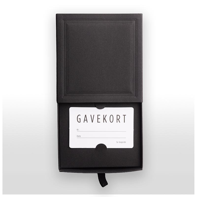 Gavekortæske Sort w.frame110X110X30 mm 