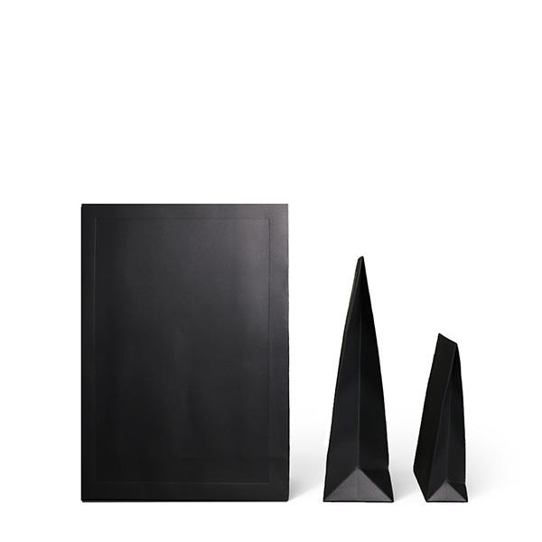 Gift bag Black with frame 160x60x230+60mm