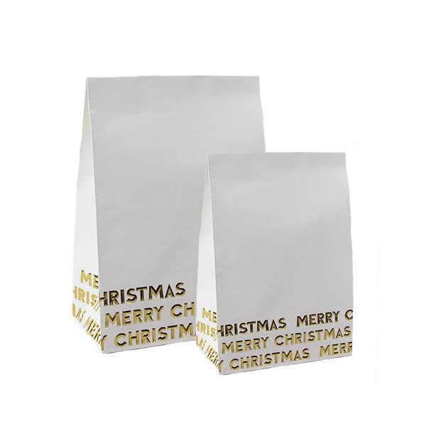 Giftbag White Merry Christmas 32x12x50cm