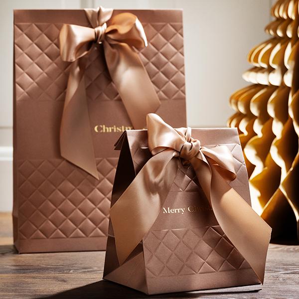 Giftbag Diamond Merry Christmas  L, 25x9x35 cm