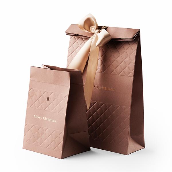 Giftbag Diamond Merry Christmas  L, 25x9x35 cm