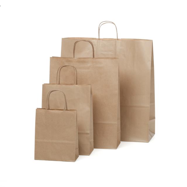 Pose Brun Kraft Twist 32x12x41cm 200 stk