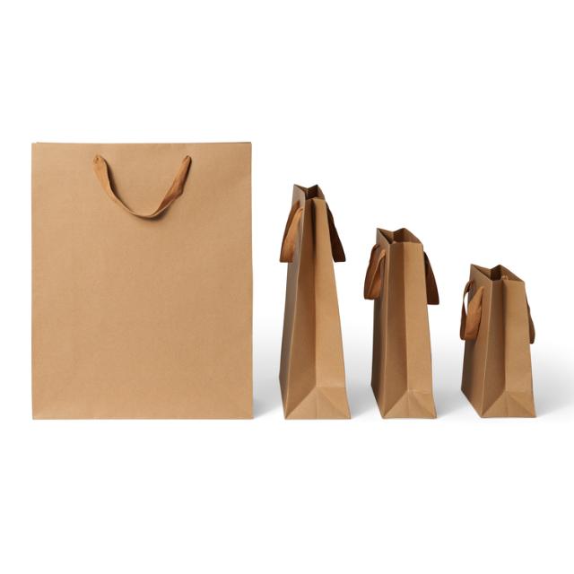 Luksusposer Brun Kraft m/præg 25x10x32cm