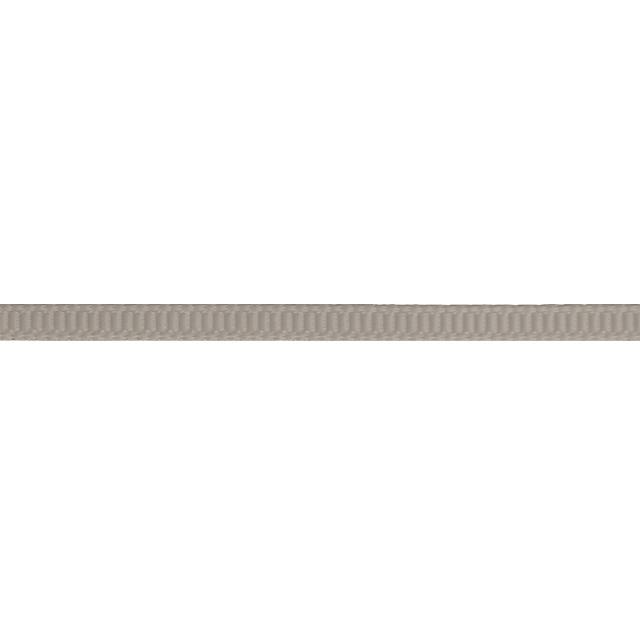 Ribbet silkebånd, Silver, 3 mm