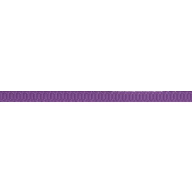 Ribbet silkebånd, Amethyst, 3 mm