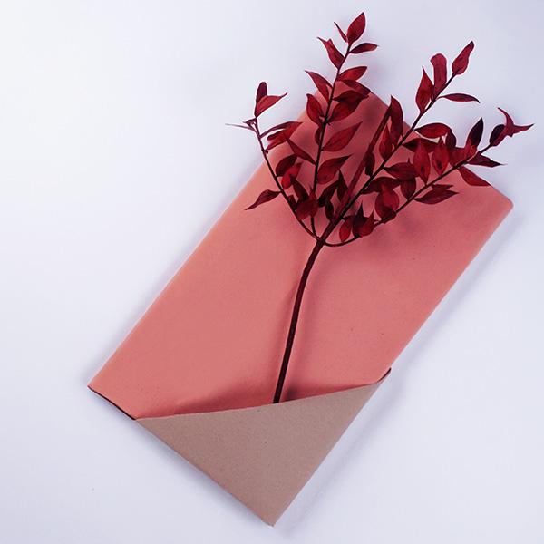Wrapping paper 2062 55cm x 100m Antik Rose / Coral