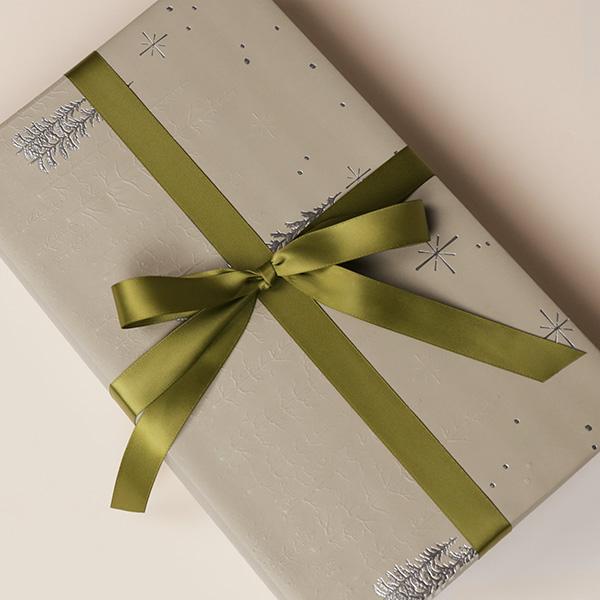 Julepapir 6510 Forrest Star Night Grey Green 55 cm x 100 m 