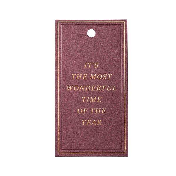 To & From Tag Christmas Greatings purple 90 pcs. 
