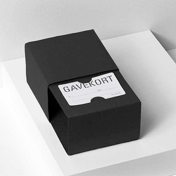 Gavekortæske Sort 11x11x7 cm 100 stk.