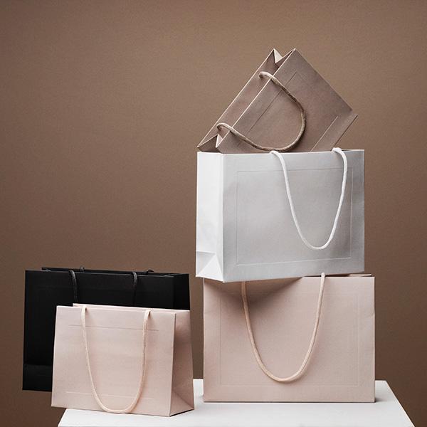 Luxury bag White with frame 200x80x150mm
