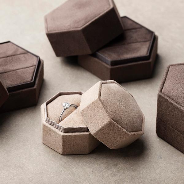 Jewelry box Velvet Powder small